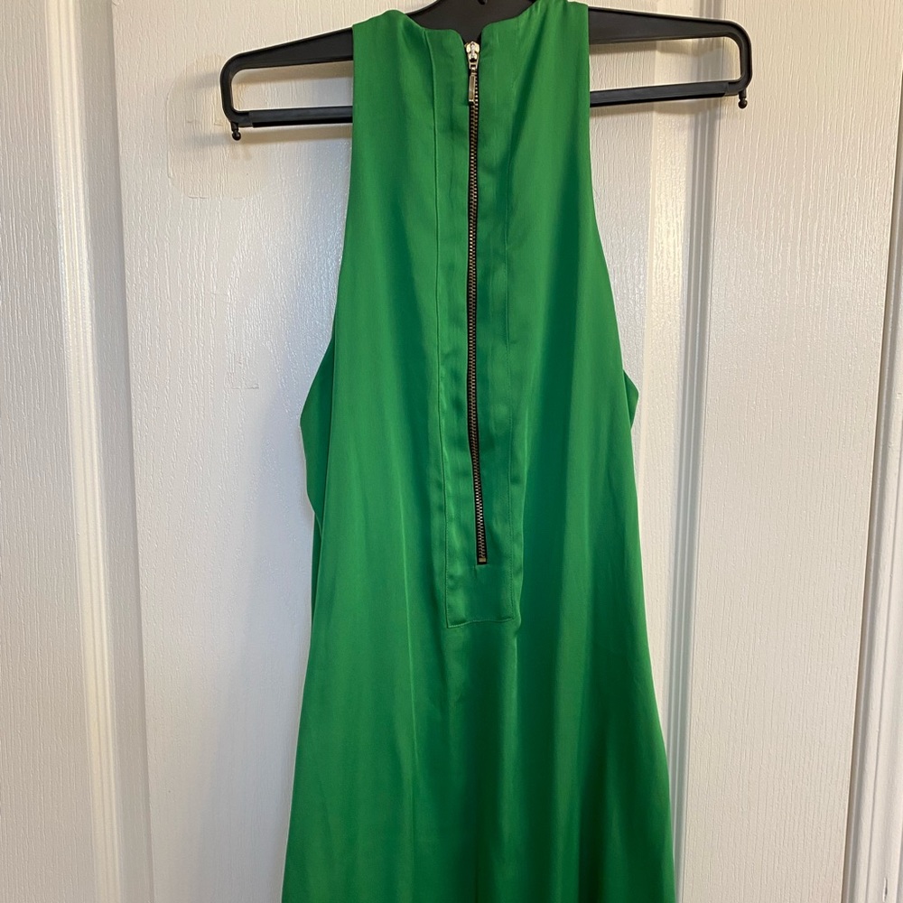 Zara green satin dress - Size XS - Picture 2 of 3